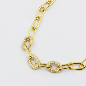 Treasure Jewels - Triple Oval Diamond Necklace - PREORDER