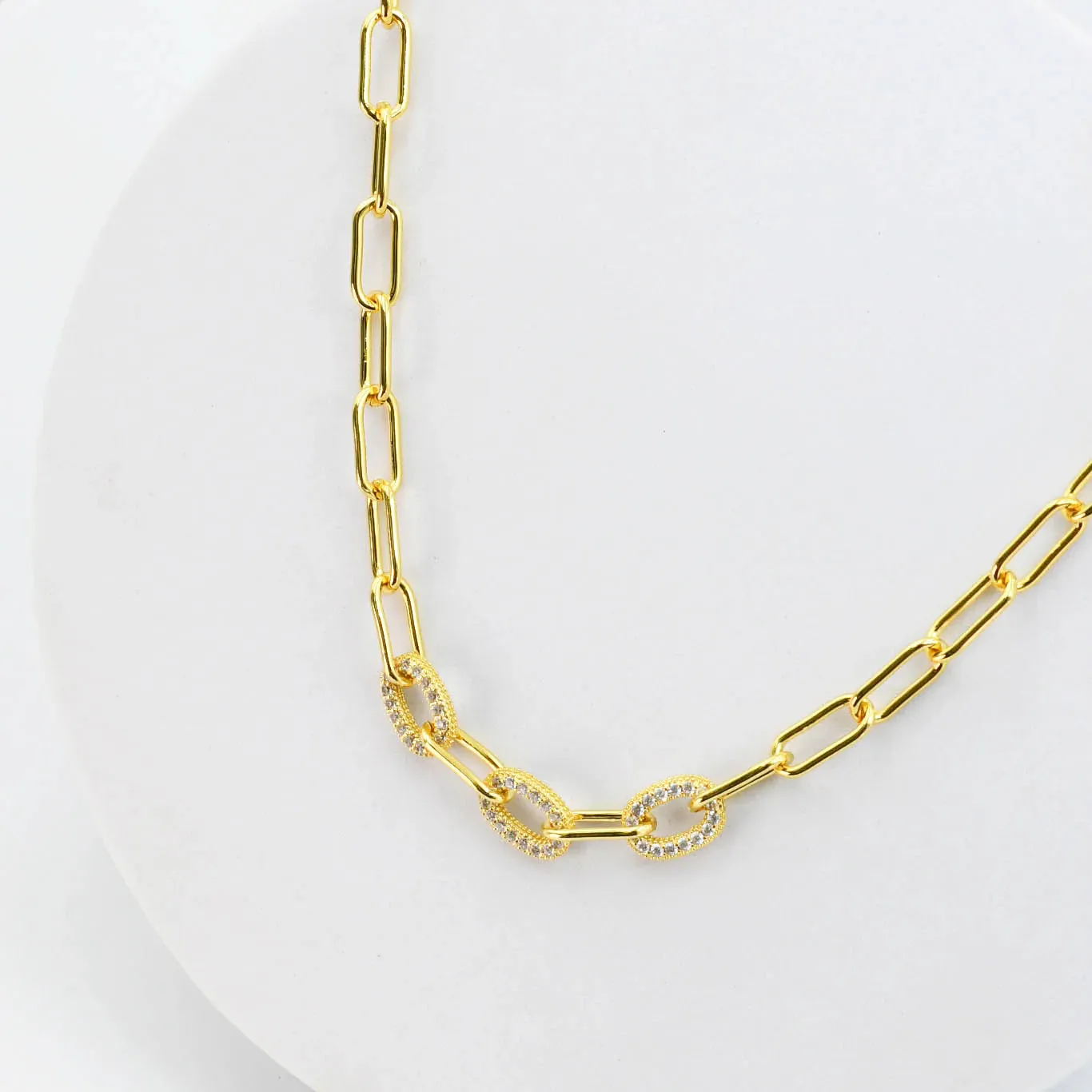 Treasure Jewels - Triple Oval Diamond Necklace - PREORDER