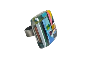 Tulianna & Alejandra Garcés, Square Resin Ring