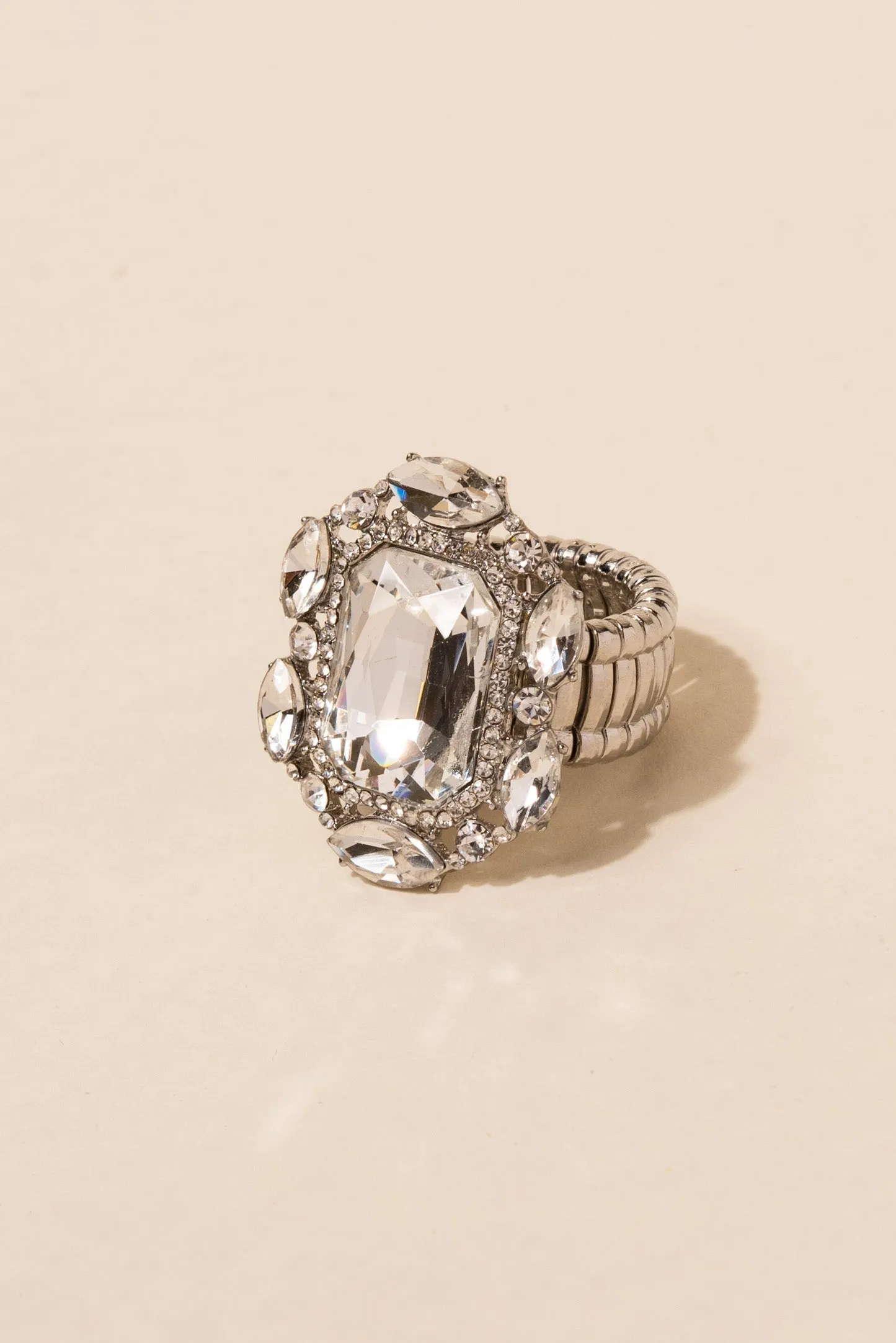 Victorian Square Rhinestone Ring