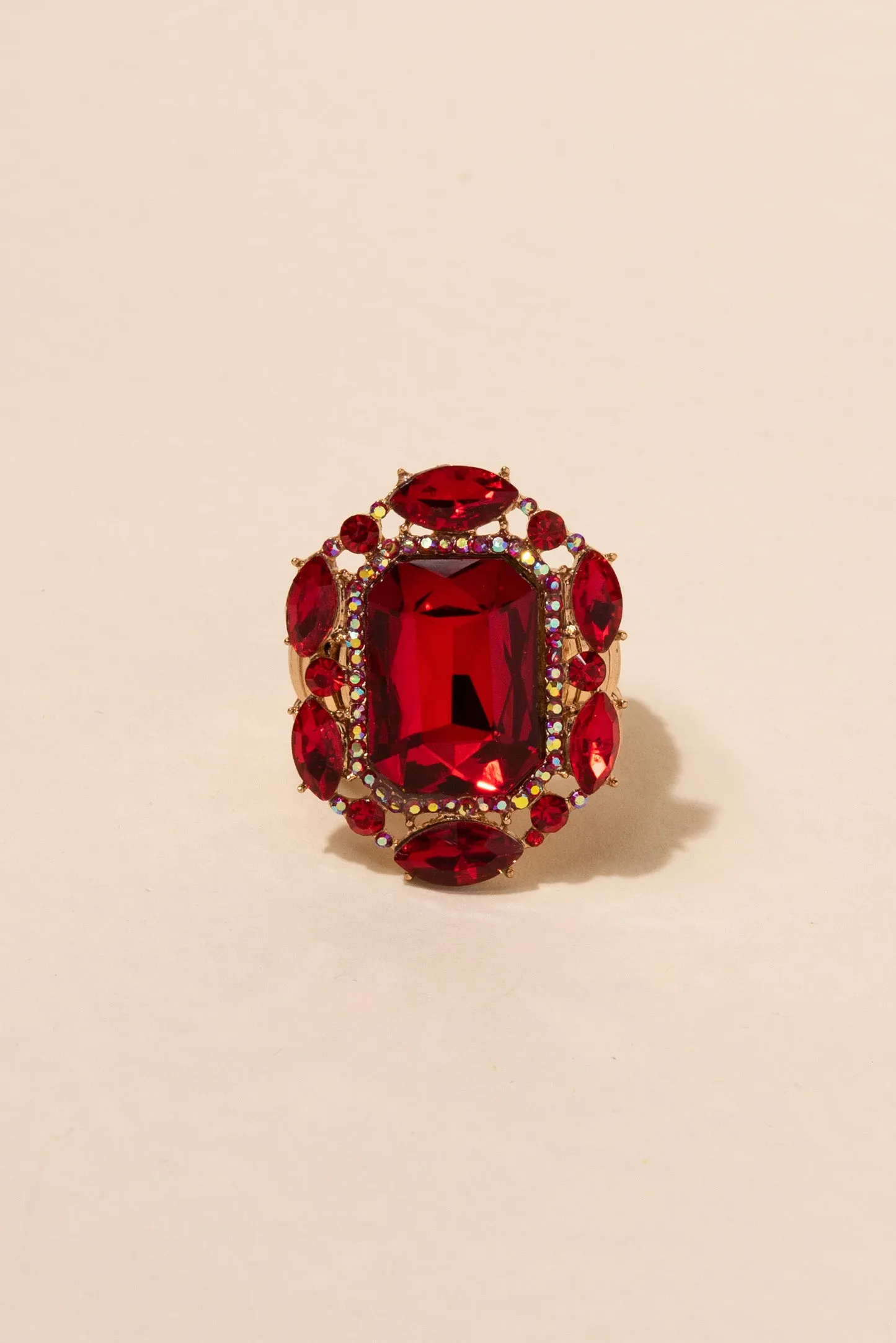 Victorian Square Rhinestone Ring