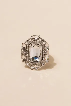 Victorian Square Rhinestone Ring