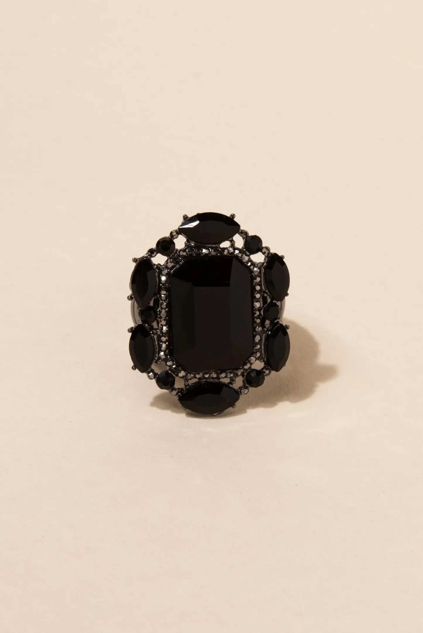 Victorian Square Rhinestone Ring