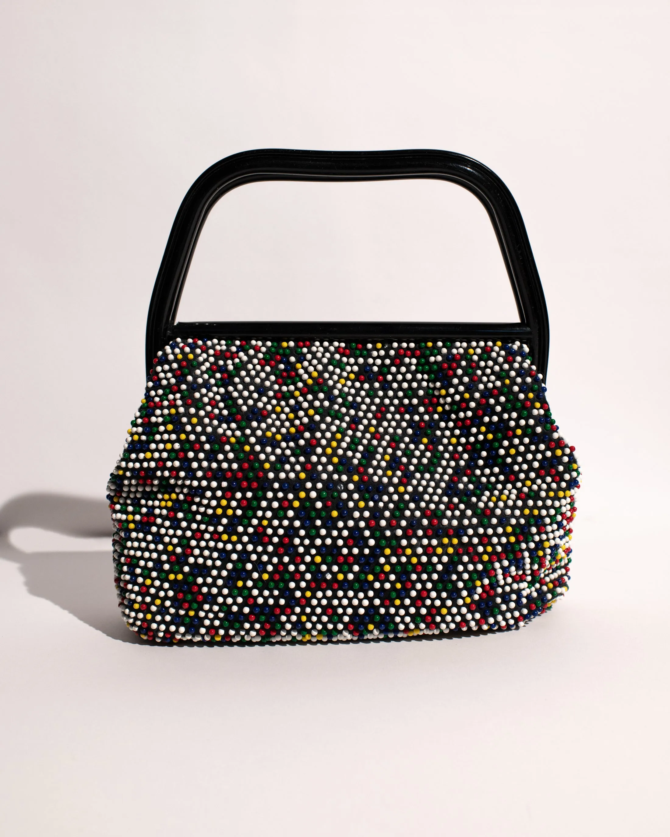 Vintage 1950 Reversible Bubble Bead Bag