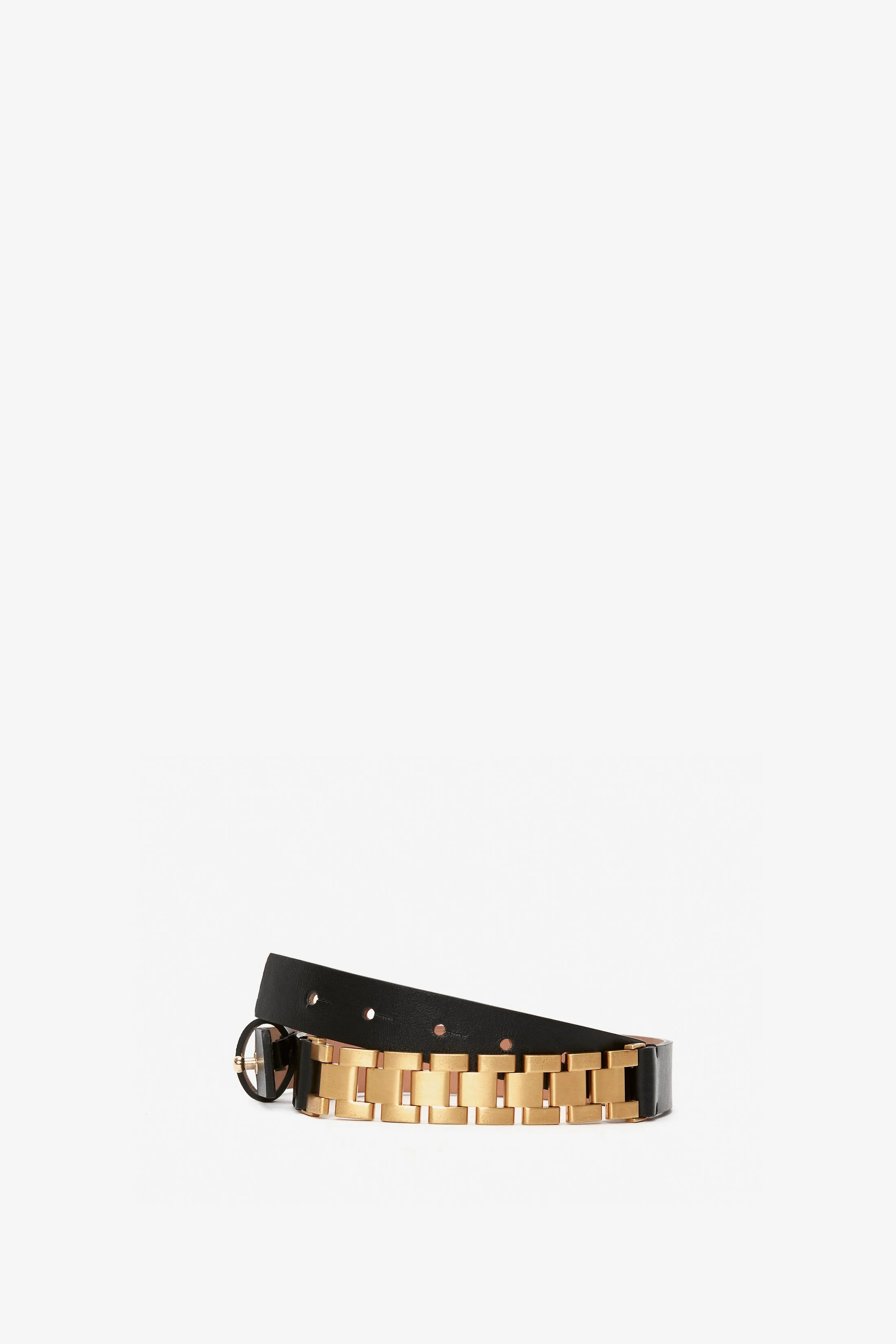 Watch Strap Detail Belt in Black