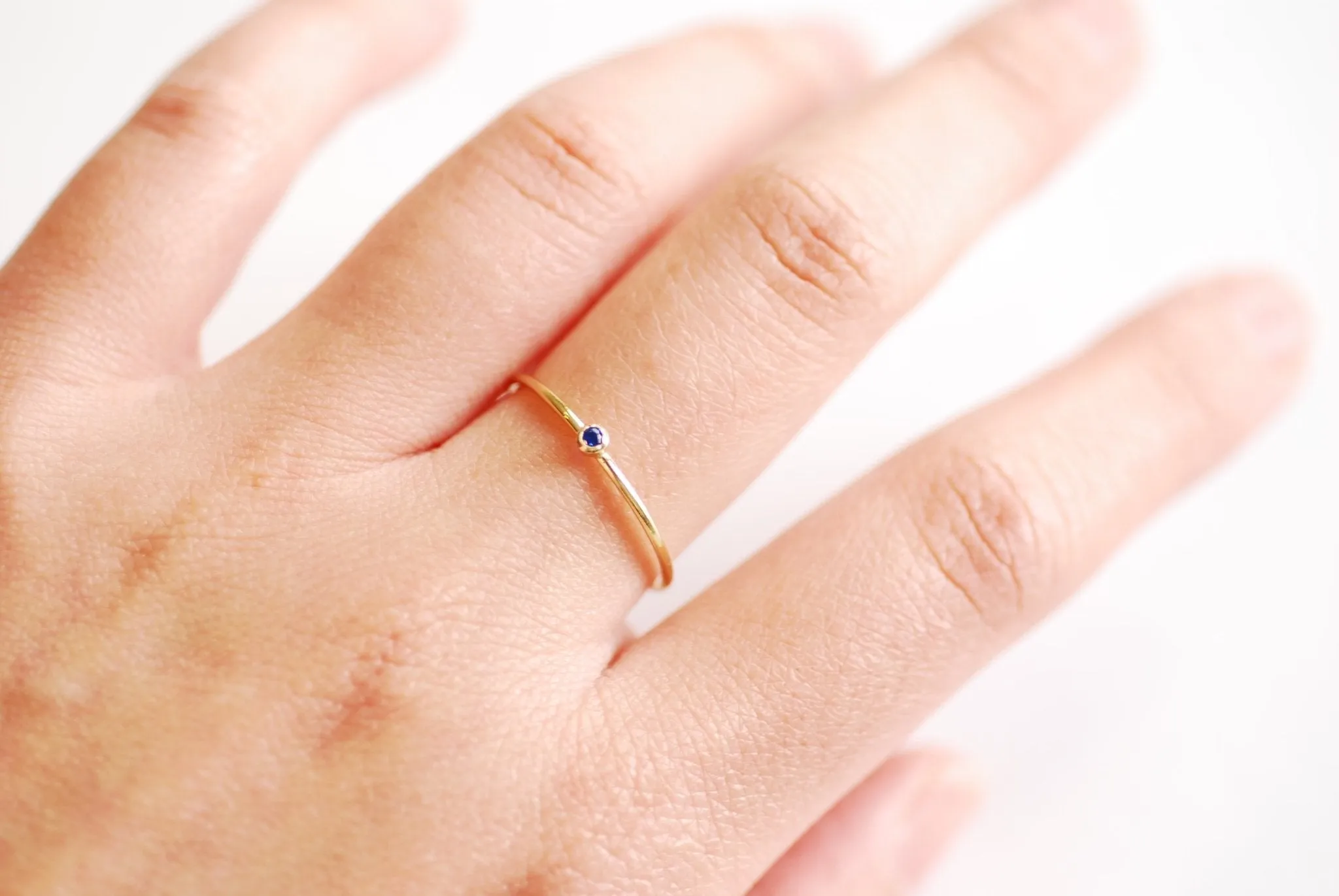 Wholesale Birthstone Stacking Ring/ Minimal Ring/ Custom Ring/ Birthstone Jewelry/ 14k Gold Filled Ring/ Midi Ring/ Everyday Ring/ Birthstone Ring/Shiny Yellow