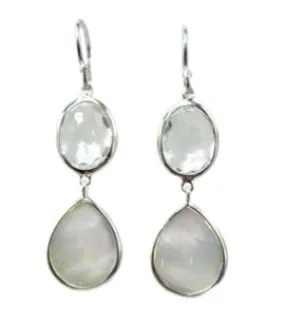 Wonderland Oval & Teardrop Snowman Earrings