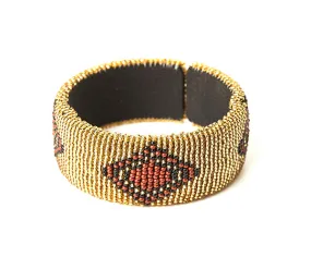 Zulu Beaded Cuff Bangle 11